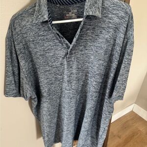 Under Armour Heathered Gray Polo Shirt